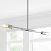 Jonathan Y Turing 30.5" Adjustable Metal Led Linear Pendant