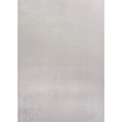 Jonathan Y Twyla Classic Solid Low-pile Machine-washable Area Rug In Light Gray
