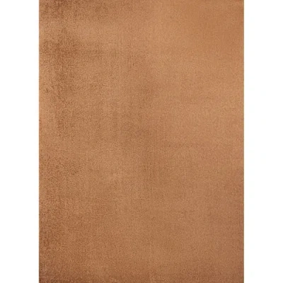 Jonathan Y Twyla Classic Solid Low-pile Machine-washable Area Rug In Terra