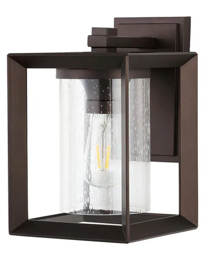 Jonathan Y Vaughn Modern Led Outdoor Lantern In Bronze