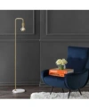 Jonathan Y Vega 60" Minimalist Edison, Marble Floor Lamp In Brass Gold-tone