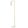 Jonathan Y Vega 60in Minimalist Edison Floor Lamp In Brass Gold