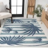Jonathan Y Veronica Classic Beach Stripe And Palm Leaf Indoor/outdoor Area Rug