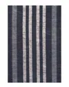 Jonathan Y Vichy Geometric Striped Machine-washable Rug In Black