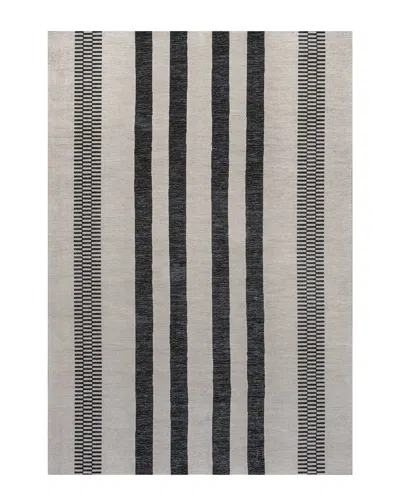 JONATHAN Y JONATHAN Y VICHY GEOMETRIC STRIPED MACHINE-WASHABLE RUG