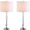 Jonathan Y Victoria 27" Crystal Led Table Lamp, Clear In Clear