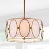 JONATHAN Y VIOLETTA 3-LIGHT 19" METAL LED PENDANT