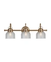 Jonathan Y Virginia 3-light Led Vanity Light In Gold-tone