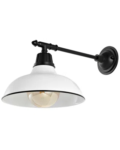 Jonathan Y Wallace Farmhouse Industrial Indoor/outdoor Sconce In White