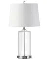 Jonathan Y Walsh Led Table Lamp In Clear,chrome