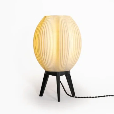 Jonathan Y Wavy 16.5" Modern Contemporary Plant-based Pla 3d Printed Dimmable Led Table Lamp In White/black