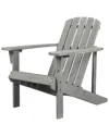 Jonathan Y Westport Outdoor Patio Adirondack Chair In Gray