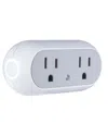 Jonathan Y Wifi Controlled Dual Smart Plug In Gray