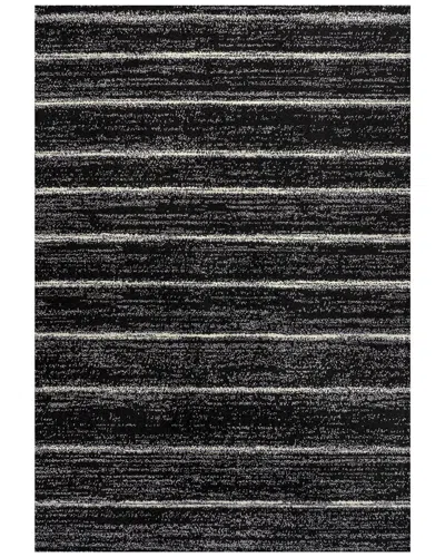 Jonathan Y Williamsburg Minimalist Stripe Polypropylene Rug In Black