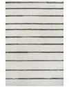 Jonathan Y Williamsburg Minimalist Stripe Polypropylene Rug In White