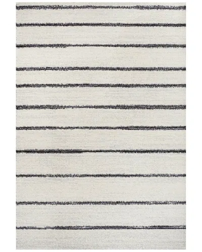 Jonathan Y Williamsburg Minimalist Stripe Polypropylene Rug In White