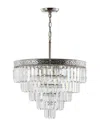 Jonathan Y Wyatt 20in 4-light Crystal Led Chandelier
