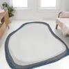 Jonathan Y Wyatt Modern Rustic Abstract Indoor/outdoor Shaped Area Rug In Cream/navy