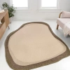 Jonathan Y Wyatt Modern Rustic Abstract Indoor/outdoor Shaped Area Rug In Beige/brown