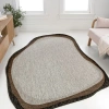Jonathan Y Wyatt Modern Rustic Abstract Indoor/outdoor Shaped Area Rug In Gray/black
