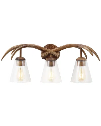 Jonathan Y Wyatt Vanity Light In Brown