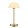 Jonathan Y Xavier 12.5" Modern Minimalist Iron Rechargeable Integrated Led Table Lamp In Brass Gold