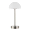 Jonathan Y Xavier Modern Minimalist Iron Rechargeable Integrated Portable Led Table Lamp In Nickel