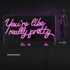 Jonathan Y You're Like Really Pretty 19.6" X 10.1" Contemporary Glam Acrylic Box Usb Operated Led Neon Light