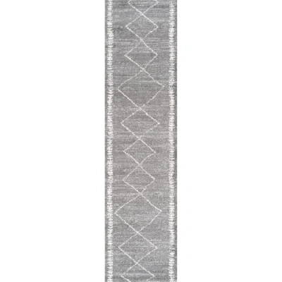 Jonathan Y Zaina Moroccan Beni Souk Area Rug In Gray/cream