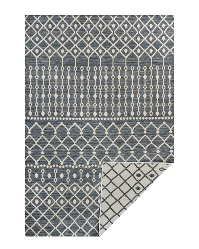 Jonathan Y Zana Modern Geometric Moroccan Reversible Machine-washable  Indoor/outdoor Area Rug In Navy