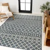 Jonathan Y Zana Modern Geometric Moroccan Reversible Machine-washable Navy/cream 5 Ft. X 8 Ft. Indoor/outdoor A