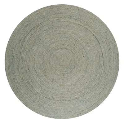 Jonathan Y Zara Braided Coastal Cottage Round Jute Gray Round Area Rug