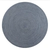 Jonathan Y Zara Braided Coastal Cottage Round Jute Round Area Rug In Blue