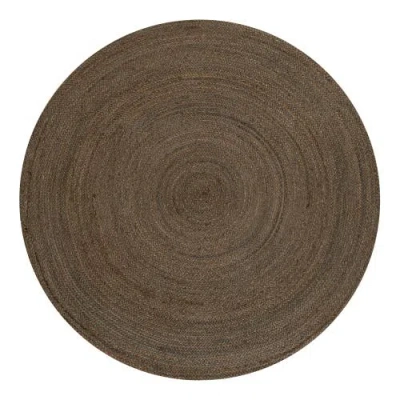 Jonathan Y Zara Braided Coastal Cottage Round Jute Round Area Rug In Brown