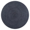 Jonathan Y Zara Braided Coastal Cottage Round Jute Round Area Rug In Navy