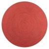 Jonathan Y Zara Braided Coastal Cottage Round Jute Round Area Rug In Red