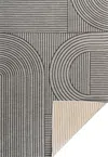 Jonathan Y Zephyr Mid-century Modern Arch Stripe Reversible Machine-washable Cream/beige Indoor/outdoor Area Ru