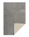 Jonathan Y Zephyr Mid-century Modern Arch Stripe Reversible Machine-washable Cream/beige Indoor/outdoor Area Ru In Cream