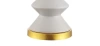 Jonathan Y Ziggy Ceramic/iron Contemporary Glam Led Table Lamp In White/brass Gold