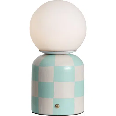 Jonathan Y Zira Modern Checkerboard Ceramic Rechargeable Cordless Integrated Portable Dimmable With  In Multi