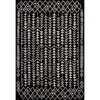 Jonathan Y Ziri Moroccan Geometric Area Rug In Black/cream