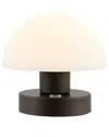 Jonathan Y Zoe 5in Bohemian Farmhouse Iron Rechargeable Integrated Led Table Lamp In Bronze
