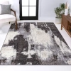 Jonathan Y Zoe Contemporary Bohemian Abstract Marble Area Rug In Charcoal/cream