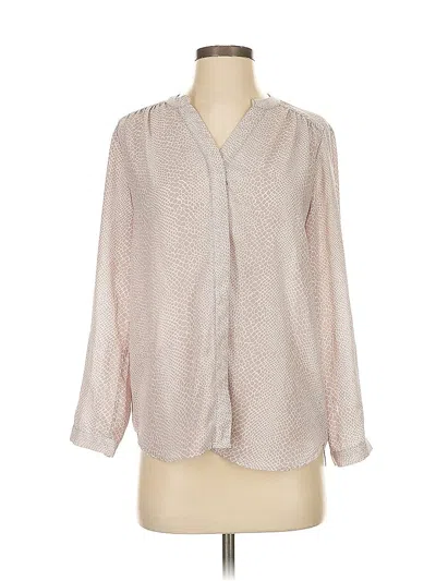 Pre-owned Jones & Co 3/4 Sleeve Blouse In Pink