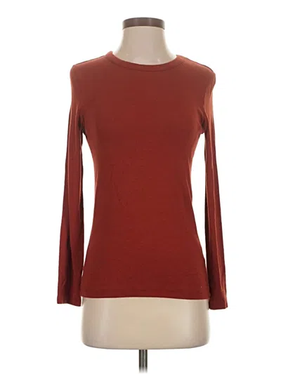 Pre-owned Jones & Co 3/4 Sleeve T-shirt In Brown