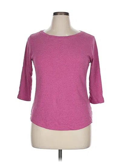 Pre-owned Jones & Co 3/4 Sleeve T-shirt In Pink