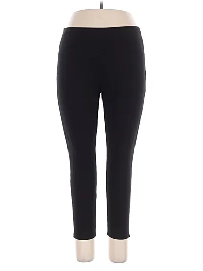 Pre-owned Jones & Co Active Pants In Black