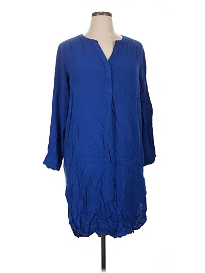 Pre-owned Jones & Co Casual Dress In Blue