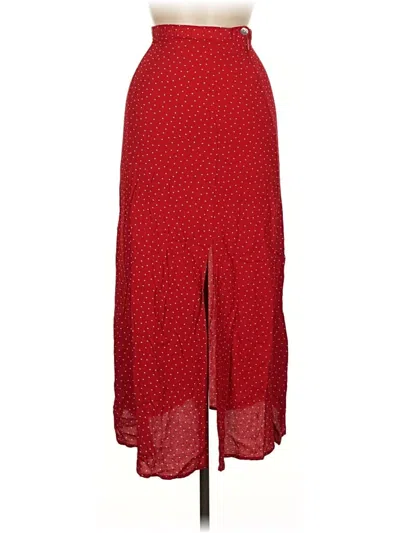 Pre-owned Jones & Co Casual Skirt In Red