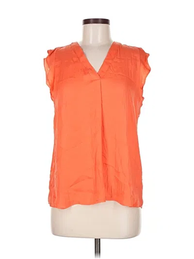 Pre-owned Jones & Co Sleeveless Blouse In Orange